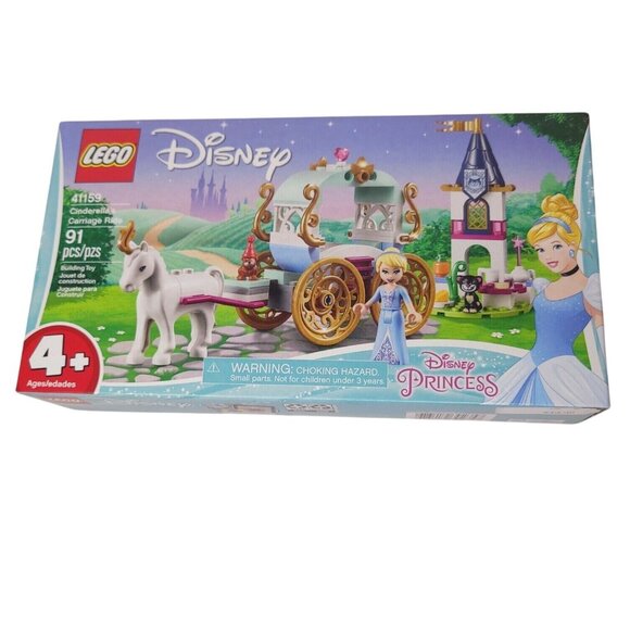 Lego Disney Princess Cinderellas Carriage Ride 41159 Building Toy Set 91 Pcs - Picture 1 of 5